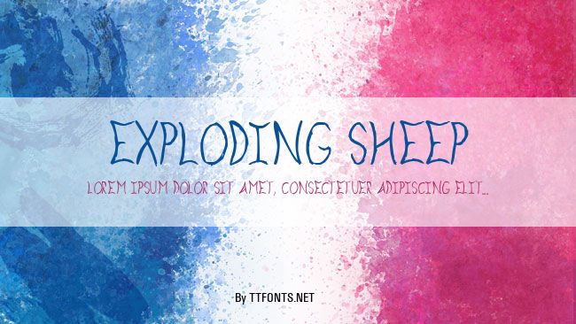 Exploding Sheep example